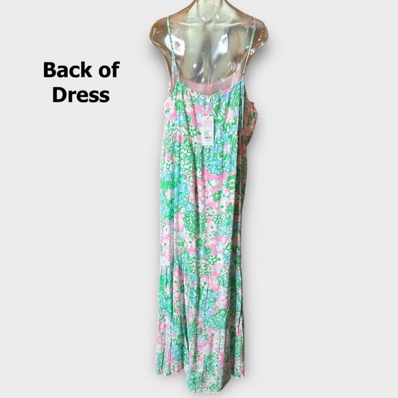 Lilly Pulitzer Women's Teresa Maxi Dress Plumes In Bloom XL New NWT - Picture 6 of 9